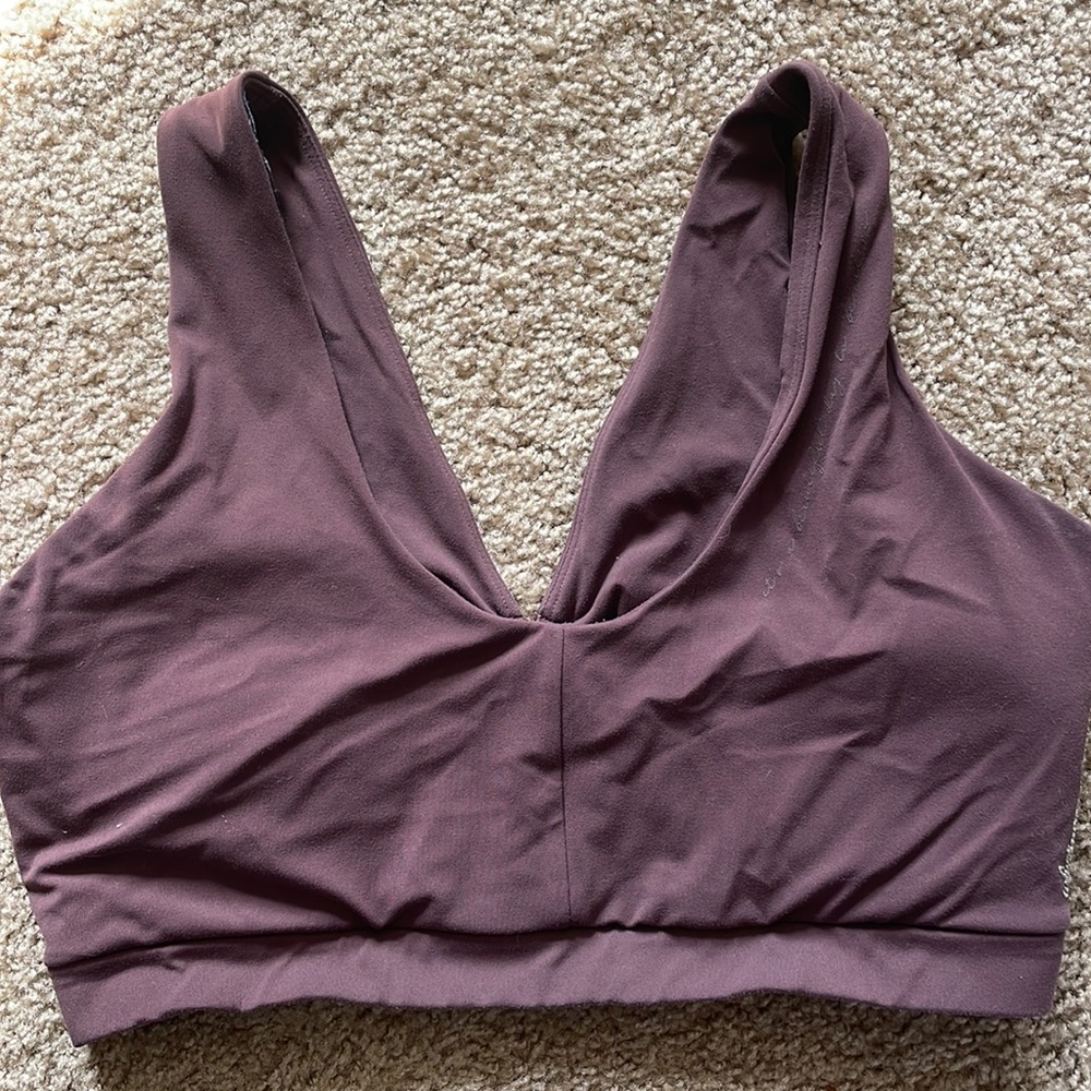 Whitney Simmons x Gymshark brown sports bra